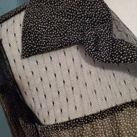 MODCLOTH sheer vintage tulle dotted blouse - Picture 3 of 14